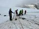 Intervento del Soccorso Alpino Valdostano con il SAGF e il PGHM di Chamonix per il recupero di un alpinista caduto in crepaccio nella zona dell'Aiguille Marbrées (Monte Bianco, versante francese)