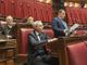 Franco Manes in un intervento in aula