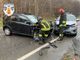 Incidente stradale a Covalou lungo la strada di Valtournanche