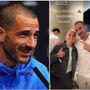 Bonucci, scivolata dura su una calciatrice. Poi rassicura: &quot;È ancora viva&quot; - Video
