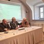 da sx Ingrid Brédy Presidente Avis VdA, l'Assessore Carlo Marzi, il dott. Pierluigi Berti, Direttore della SC Immunoematologia e Medicina trasfusionale, Rosario Mele Presidente Fidas VdA