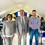 Foto vari momenti di lezione teorica e pratia nell'aula al 4° piano dell'Ospedale &quot;Parini&quot; di Aosta. Da sx la Dott.ssa Hélène Imperial, Dirigente medico presso la Direzione di Area territoriale e responsabile scientifico del corso, il Dott. Franco Brinato, direttore dell'Area territoriale dell'Azienda USL, il Dott. Claudio Gianotti, medico di base nel Distretto 1