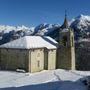 MONTAGNA VDA: Alla Cappella di San Grato con le racchette da neve