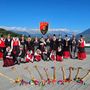 Una formazione del gruppo folkloristico La Clicca di Saint-Martin-de-Corléans Una formazione del gruppo folkloristico La Clicca di Saint-Martin-de-Corléans