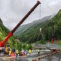 SR 47 di Cogne: terminato in anticipo lo smontaggio del ponte Bailey, annullata la chiusura prevista per questa sera