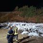Incendio nella notte a Pontey, in fiamme una catasta di legna: nessun ferito Incendio nella notte a Pontey, in fiamme una catasta di legna: nessun ferito