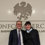 A destra Clara Acerbi Presidente Ali Confcommercio VdA e Paolo Ambrosini Presidente Ali Confcommercio