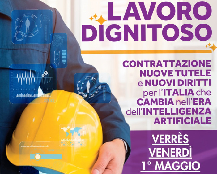 Primo Maggio a Verrès: il mondo del lavoro valdostano si unisce per i diritti nell’era dell’IA