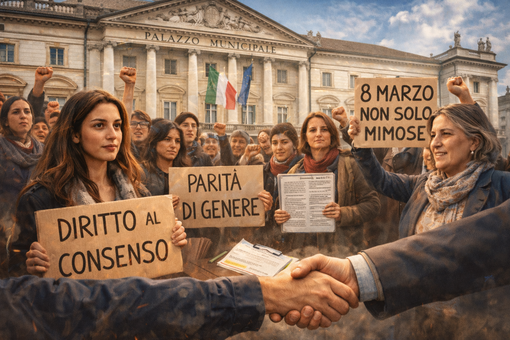 Non solo mimose: Aosta sceglie il consenso come frontiera politica della parità