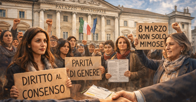 Non solo mimose: Aosta sceglie il consenso come frontiera politica della parità Non solo mimose: Aosta sceglie il consenso come frontiera politica della parità
