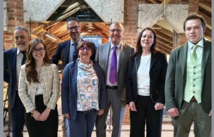 Da sn: Stefano Coquillard, Sylvie Hugonin, Marco Gheller, Alina Sapinet, Corrado Cometto, Giuseppina Bal, Julien Charbonnier