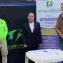 D sn: il Presidente G.S. LUPI VdA Massimo Valenti, il Sindaco di Sarre Massimo Pepellin e il Presidente AICE VdA Manuele Amateis.