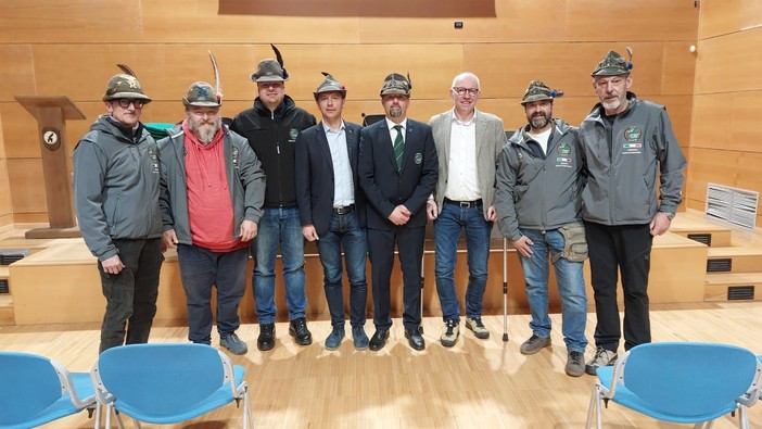 Il vertici del Gruppo Alpini di Saint-Christophe