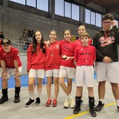 Nella foto la squadra Aosta Bugs: da sinistra Alberto Sana, Giacomo Toninelli, Sonia Lazzaro, Giorgia Valente, Marta Timpano, Melissa Barbuto, Gabriel Oreiller, Valerio Capano