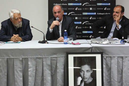 Enzo Bianchi, Augusto Rollandin e Gabriele Accornero ai Colloqui del Forte Enzo Bianchi, Augusto Rollandin e Gabriele Accornero ai Colloqui del Forte