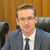 Le président  de l' Union Valdôtain Joël Farcoz