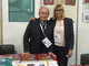 Cesare Verlucca con la figlia ad un Salone del Libro di Torino (forto archivio)