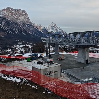 Cortina, cantiere della cabinovia Apollonio