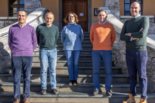 La Giunta di Courmyeur. Il sindaco Roberto Rota il terzo da destra