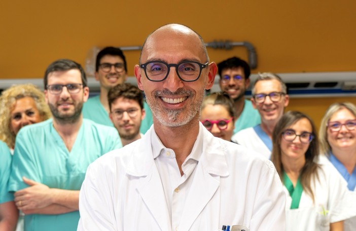 Luca Ventre e la sua equipe