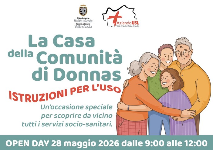 Donnas apre le porte della sanità di territorio: il 28 maggio open day alla Casa della Comunità Donnas apre le porte della sanità di territorio: il 28 maggio open day alla Casa della Comunità