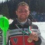 Federico Paini di Verres il giorno in cui ha vinto l’oro in Combinata Alpina ai campionati italiani assoluti nel marzo 2021