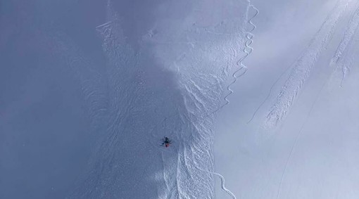 Intervento del Soccorso Alpino Valdostano per valanga alla Colle di Malatrà