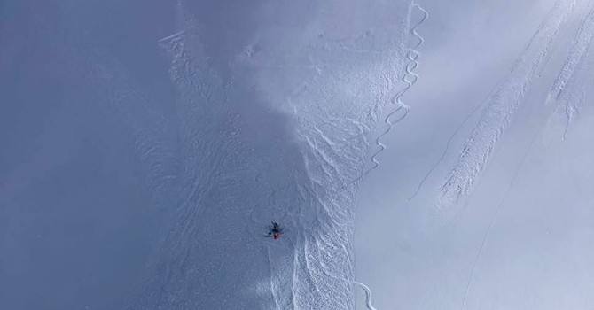 Intervento del Soccorso Alpino Valdostano per valanga alla Colle di Malatrà