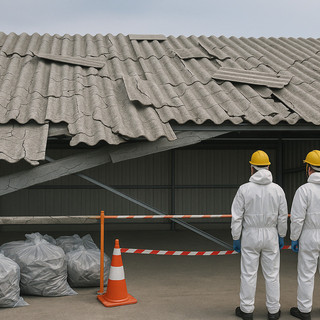 Smaltimento amianto: cosa fare se il tetto è danneggiato da vento o eventi meteo Smaltimento amianto: cosa fare se il tetto è danneggiato da vento o eventi meteo