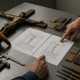 Opere di arte sacra realizzate su commissione: come nasce un progetto tra comunità e artigiano