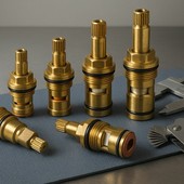 Vitoni per rubinetti: guida alle misure (altezza, filetto, attacco manopola)