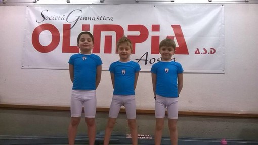 I tre ginnasti della Olimpia