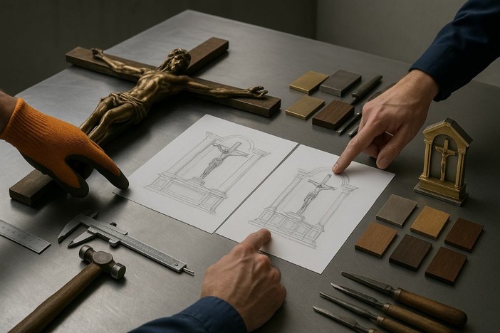 Opere di arte sacra realizzate su commissione: come nasce un progetto tra comunità e artigiano Opere di arte sacra realizzate su commissione: come nasce un progetto tra comunità e artigiano