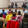 Il sindaco Rocco e gli assessori Sapinet e Gheller rispondono alle domande dei bambini: educazione civica in biblioteca Il sindaco Rocco e gli assessori Sapinet e Gheller rispondono alle domande dei bambini: educazione civica in biblioteca