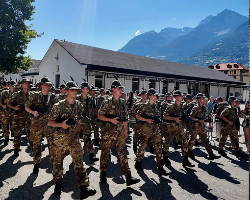 I giovani Alpini del Centro Addestramento Alpino