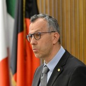 Corrado Jordan che ha illustrato la risoluzione approvata dopo un lungo suo lavoro di mediazione