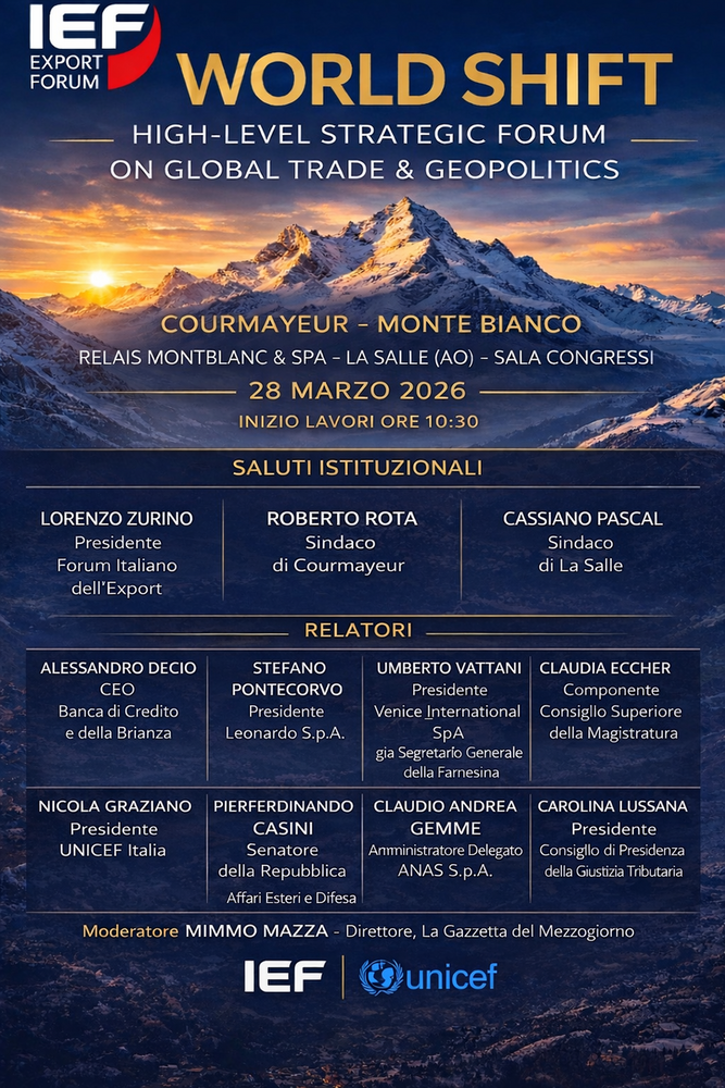 A Courmayeur nasce la “Davos dell’Export”: il Gotha dell’industria e dello Stato ai piedi del Bianco A Courmayeur nasce la “Davos dell’Export”: il Gotha dell’industria e dello Stato ai piedi del Bianco