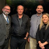 Da sn: Giovanni Girardini, Elso Gerandin, Alessandro Tillier, Rossana Scapoli Da sn: Giovanni Girardini, Elso Gerandin, Alessandro Tillier, Rossana Scapoli