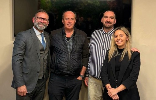 Da sn: Giovanni Girardini, Elso Gerandin, Alessandro Tillier, Rossana Scapoli