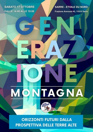 Lega Giovani Vallée d’Aoste presenta “Generazione Montagna”: prospettive, sfide e soluzioni per il futuro dei giovani in alta quota Lega Giovani Vallée d’Aoste presenta “Generazione Montagna”: prospettive, sfide e soluzioni per il futuro dei giovani in alta quota