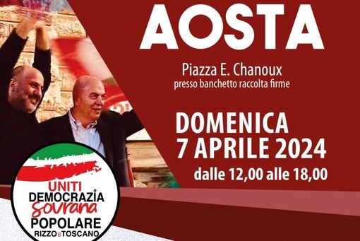 Francesco Toscano e Marco Rizzo di Democrazia Sovrana Popolare a Aosta: Un'Opportunità di Incontri e Raccolta Firme per le Elezioni Europee