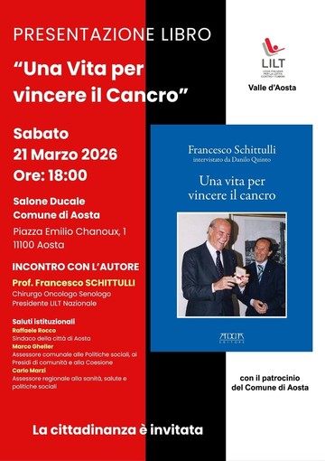 Il Presidente Nazionale LILT Francesco Schittulli ad Aosta: una prima volta storica per la Valle d’Aosta