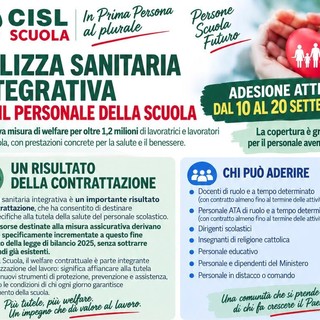 ASSICURAZIONE SANITARIA INTEGRATIVA PER IL PERSONALE DELLA SCUOLA CISL SCUOLA VALLE D’AOSTA E SNALS SOLLECITANO L’ATTIVAZIONE ANCHE PER I DOCENTI VALDOSTANI