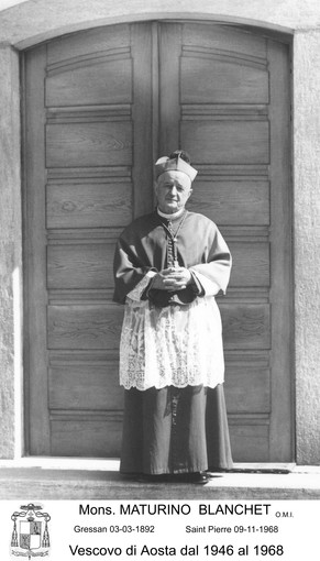 Mons. Matyruni Blanchet (foto concessa da Padre Luigino posta sulla sua tomba sotto il trono dell’Immacolata)