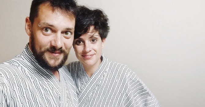 Nicholas Pera con la moglie Roberta Nicholas Pera con la moglie Roberta