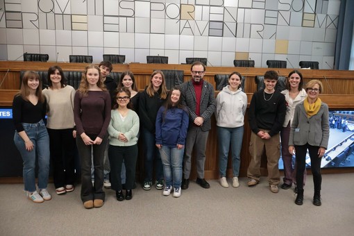 Al centro il Presidente Stefano Aggravi del Conisglio Valle