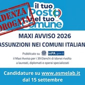 Maxi avviso ASMEL 2026, boom di candidature: prorogata la scadenza al 15 ottobre Maxi avviso ASMEL 2026, boom di candidature: prorogata la scadenza al 15 ottobre