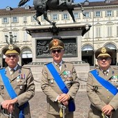 Da sN: Cap. com. Massimo FERRERO, Comandante del I° Centro di mobilitazione CMV CRI Piemonte e Valle d'Aosta  Ten. Col. com. Claudio MOLLEA, Cap. com. Antonello PIFFARI