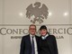 A destra Clara Acerbi Presidente Ali Confcommercio VdA e Paolo Ambrosini Presidente Ali Confcommercio A destra Clara Acerbi Presidente Ali Confcommercio VdA e Paolo Ambrosini Presidente Ali Confcommercio