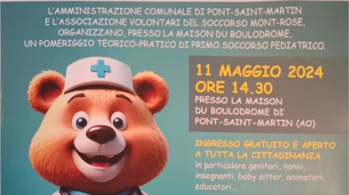 In arrivo a Pont-Saint-Martin: Il Corso di Primo Soccorso Pediatrico - IV Edizione